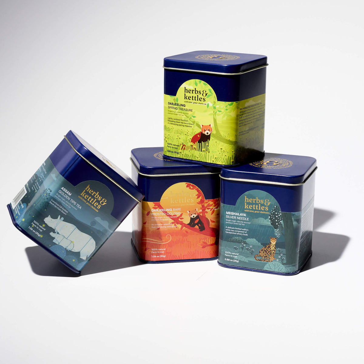 Herbs & Kettles Treasures Gift Set and Premium Indian Tea Gift Sets