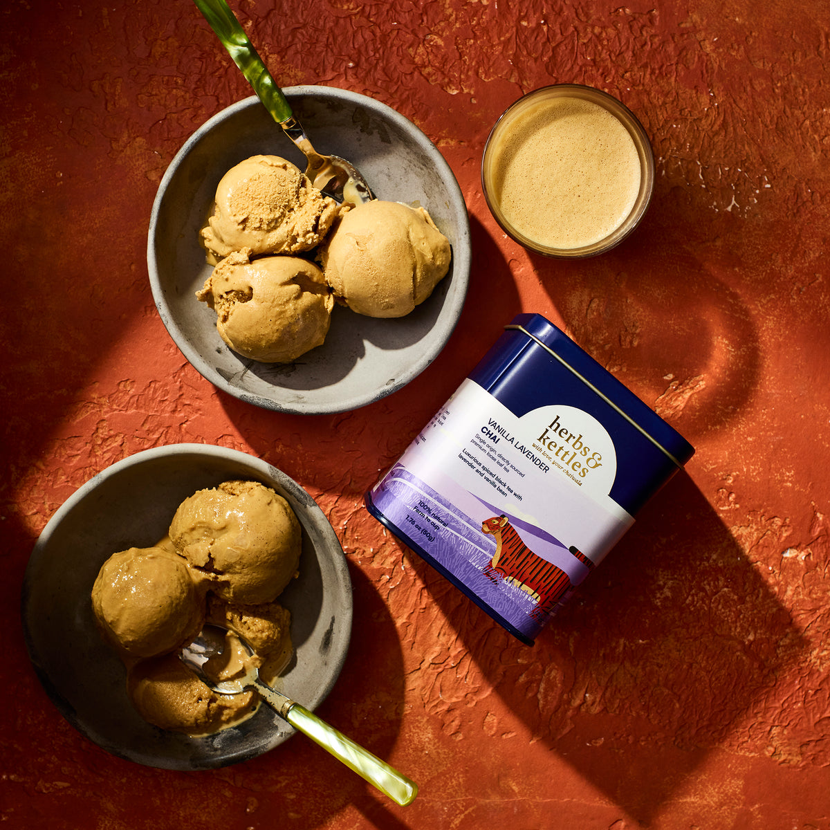 Vanilla Lavender Chai Ice Cream Herbs & Kettles