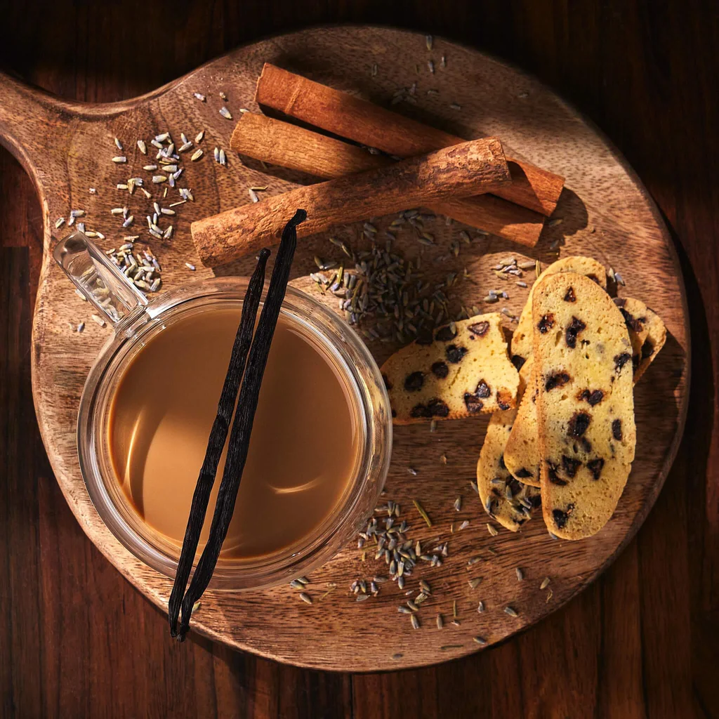 Our vanilla lavender chai is extremely luxurious and sublime