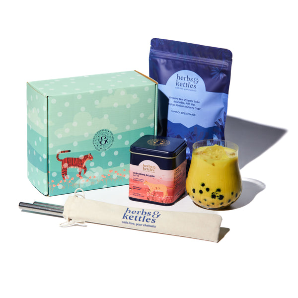 Cleansing Golden Latte Boba Kit