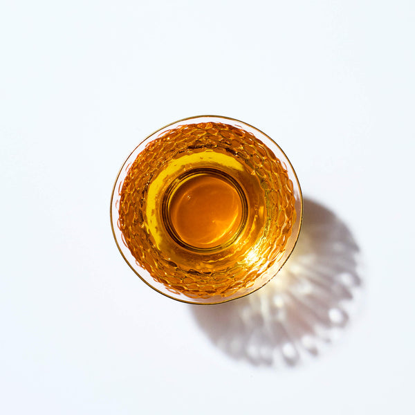 darjeeling golden summer muscatel tea in a glass