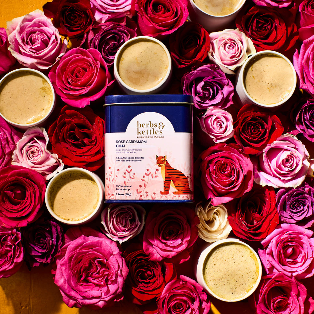 Rose Cardamom Chai 50g Tin Box